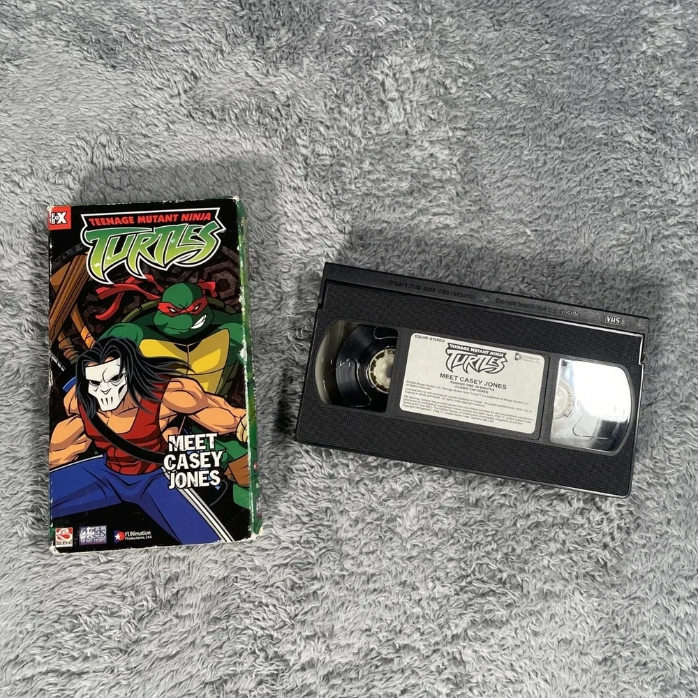 TMNT Teenage Mutant Ninja Turtles VHS Meet Casey Jones Power Rangers Anime DBZ